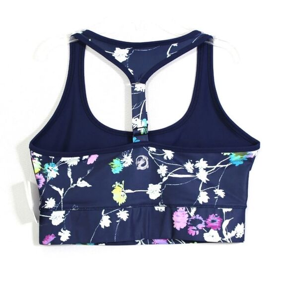 Josie Natori Printed Cropped Top Sports Bra - Picture 3 of 10